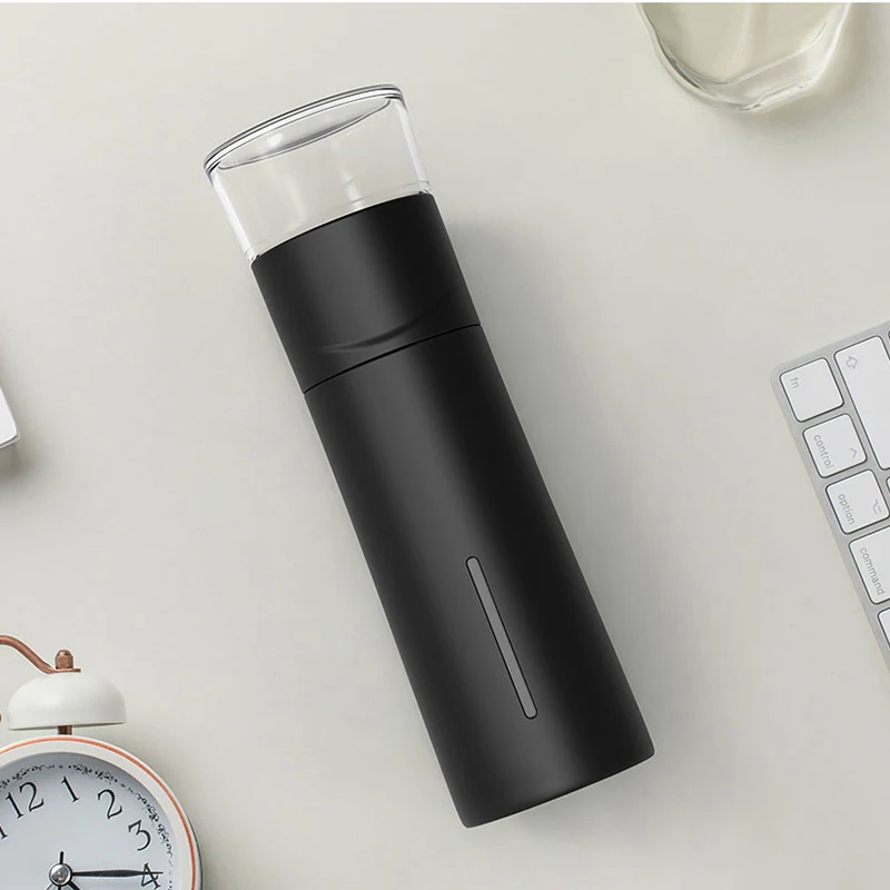 3014536-Black Xiaomi PINZ чай 300 мл портативная кружка для воды кружки для путешествий на открытом воздухе Термокружка бутылка с сеточкой для заваривания чая контейнер для сохранения тепла чашка - Цвет: 3014536-Black