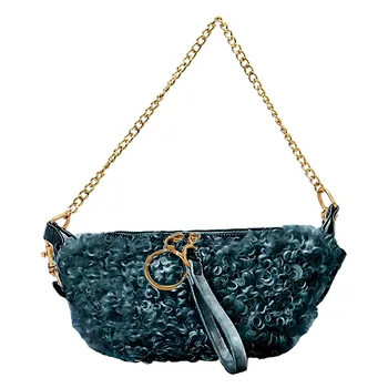 

Women Fashion Zipper Bag Leather Waist Bag Shoulder Bags Crossbody Bag Chest Bag School Vintage Striped Teenage Girls 1204