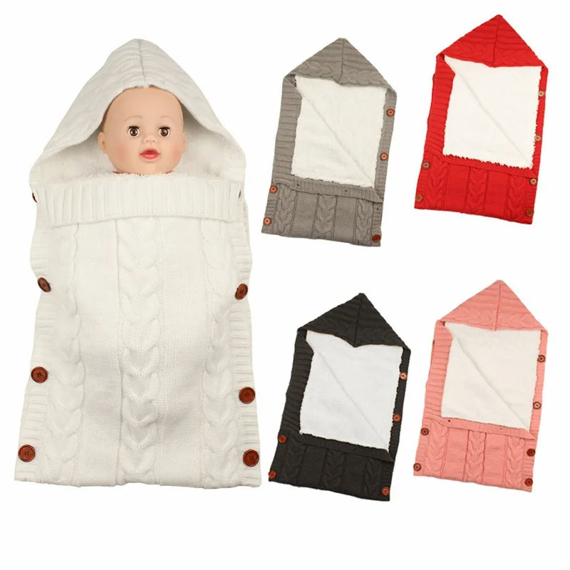 MOTOHOOD Velvet Baby Blankets Newborn stroller Swaddle Winter Fleece Baby Wrap Sleeping Bag For Infant Baby Quilt (10)