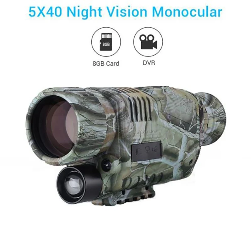 

Infrared Digital Night Vision Monoculars Full Dark 5X40 400M Range Monocular Optics Telescope For Hunting Observe