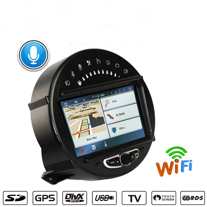NAVITOPIA 7 дюймов 4G+ 64G Восьмиядерный Android 9,0 Автомобильный DVD плеер для MINI 2006-2013, вынос CD, автомобиль без экрана