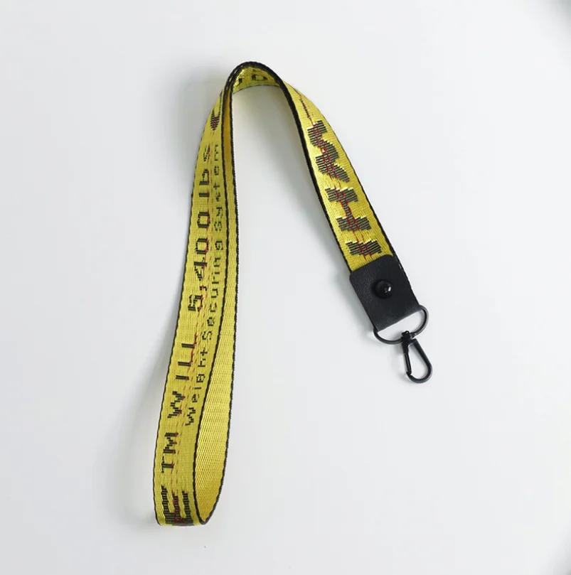 K0113-2 Off White брелок Мода лента чехол для телефона кошелек сумка брелок для женщин и мужчин Дети брелок подарок Porte Clef K0113 - Цвет: K0113-2