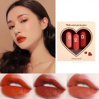 

Hengfang Special Confession Matte Velvet Lipstick Waterproof Beauty Lasting Lipstick Moisture Lip Matte Smooth Long Gloss M V9A1