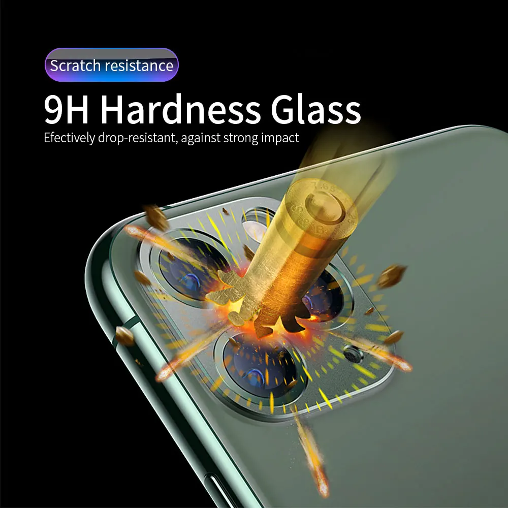  Essager Zurück Kamera Objektiv Protector Für iPhone 11 Pro Max 03mm Ultra Thin Gehärtetes Glas Tele