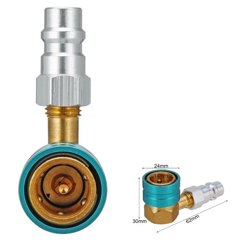 Pcmos алюминий R1234YF к R134a низкобоковые быстроразъемные адаптеры автомобильные