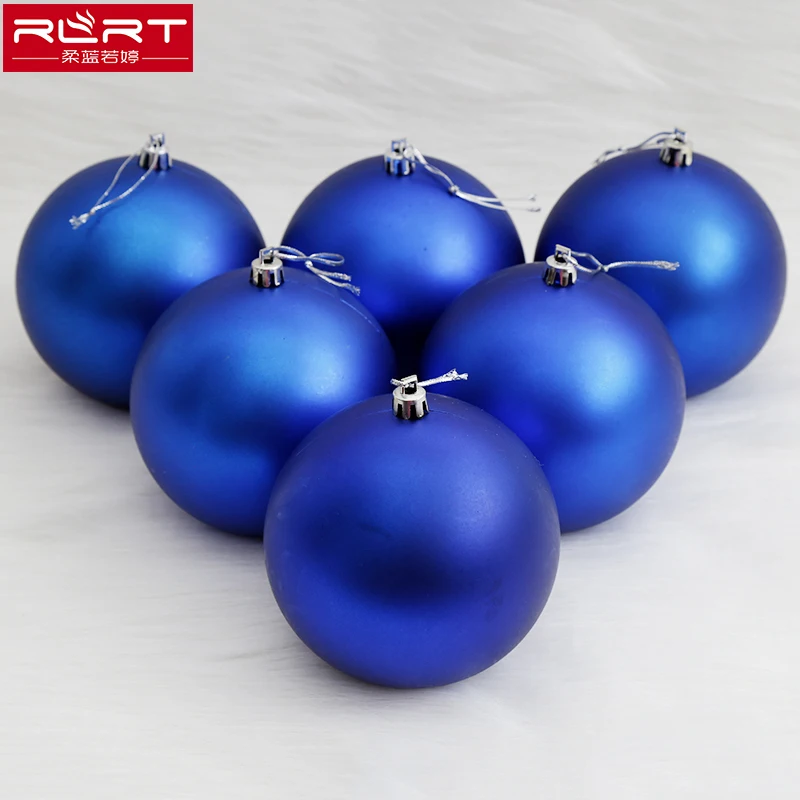 

Christmas decorations storefront ornaments pendants blue Christmas ball 20/30/40CM matt