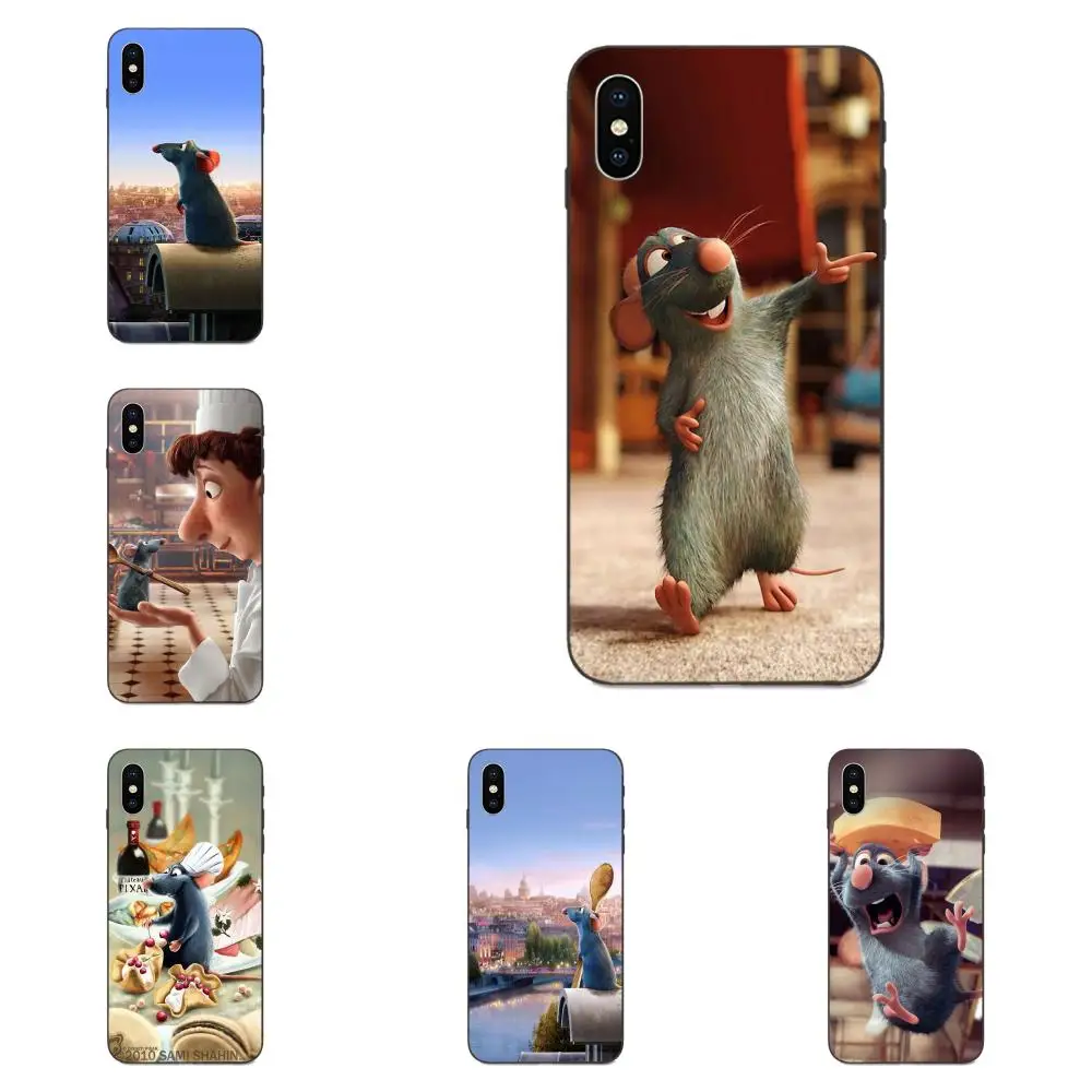 

Soft Phone Cover Case Capa For Apple iPhone X XS Max XR 4 4S 5 5S SE 6 6S 7 8 Plus Ratatouille Pixar Illust