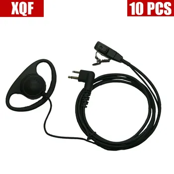 

XQF 10PCS 2 PIN Radio Earpiece Headset PTT FOR MOTOROLA CP200 Radio Walkie talkie Two Way CB Ham Radio
