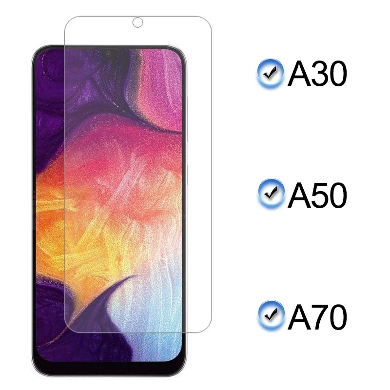 50 защитный Стекло на samsung Galaxy A70 A50 A30 30 70 Экран протектор Сэм Gaxaly 70A 50A 30A Броня Закаленное стекло пленка