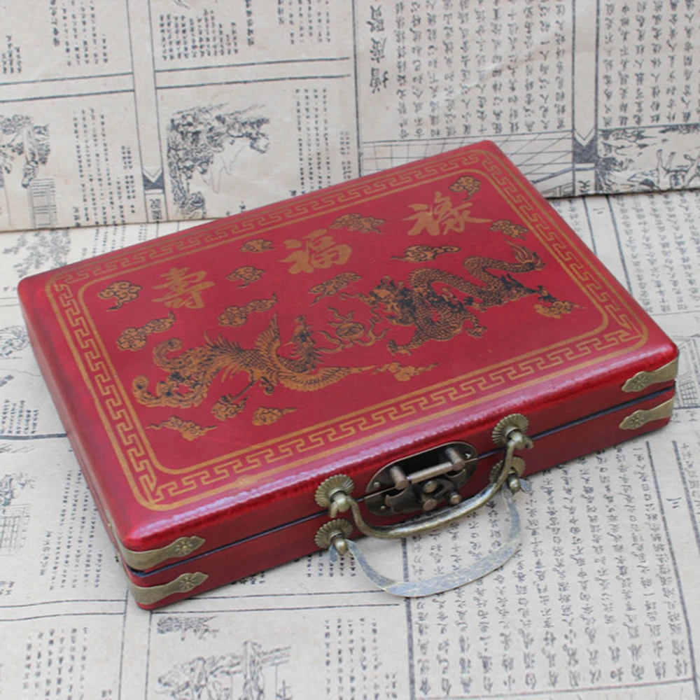 Китайский Маджонг пронумерованный Набор для игры в маджонг 144 плитки Mah-Jong набор портативная Китайская Игрушка с коробкой