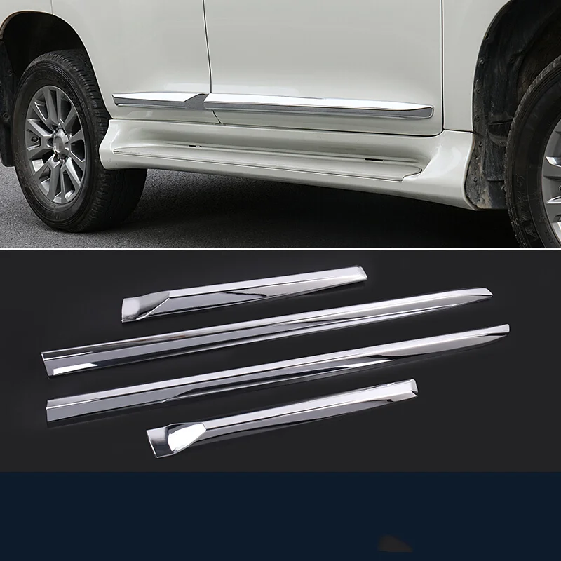 Подходит для Toyota Prado части кузова ABS Хромированная Боковая дверь формовочная внешняя внутренняя отделка полосы