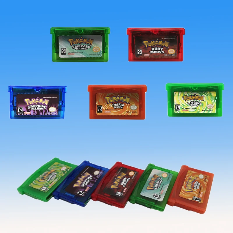 Картридж с видеокартриджем ностальгии серии Pokeon игровые карты для GBA игр Gameboy Advance