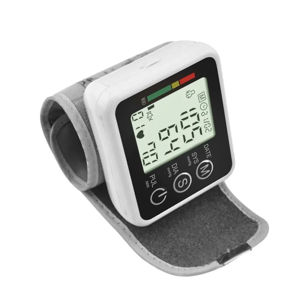 

Electronic Battery Wrist Blood-pressure Meter Digital Large LCD Screen Intelligent Monitor English Voice Sphygmomanometer