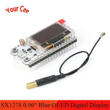 

SX1278 ESP32 LoRa 0.96 Inch Blue OLED Digital Display Kit Module IOT ESP32 LoRa Development board with antenna for iot