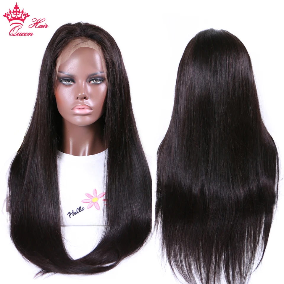 Cabelo do Virgin do Cabelo do Bebê do Virgin do Laço da Parte Perucas do Cabelo Humano da Parte Dianteira do Laço Parte Dianteira Perucas Retas Pre Arrancadas da 3 High Quality Apliques e perucas