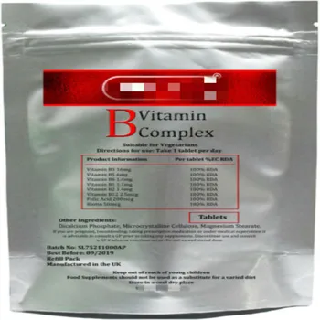 

Vitamin B Comple Tab 100% RDA B1,B2,B3,B5,B6,B12,Biotin & Folic Acid