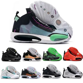 

2020 Jumpman XXXIV 34 Eclipse Snow Leopard Blue Void Amber Rise Mens Basketball Shoes 34s Designer Sport Sneakers 40-46