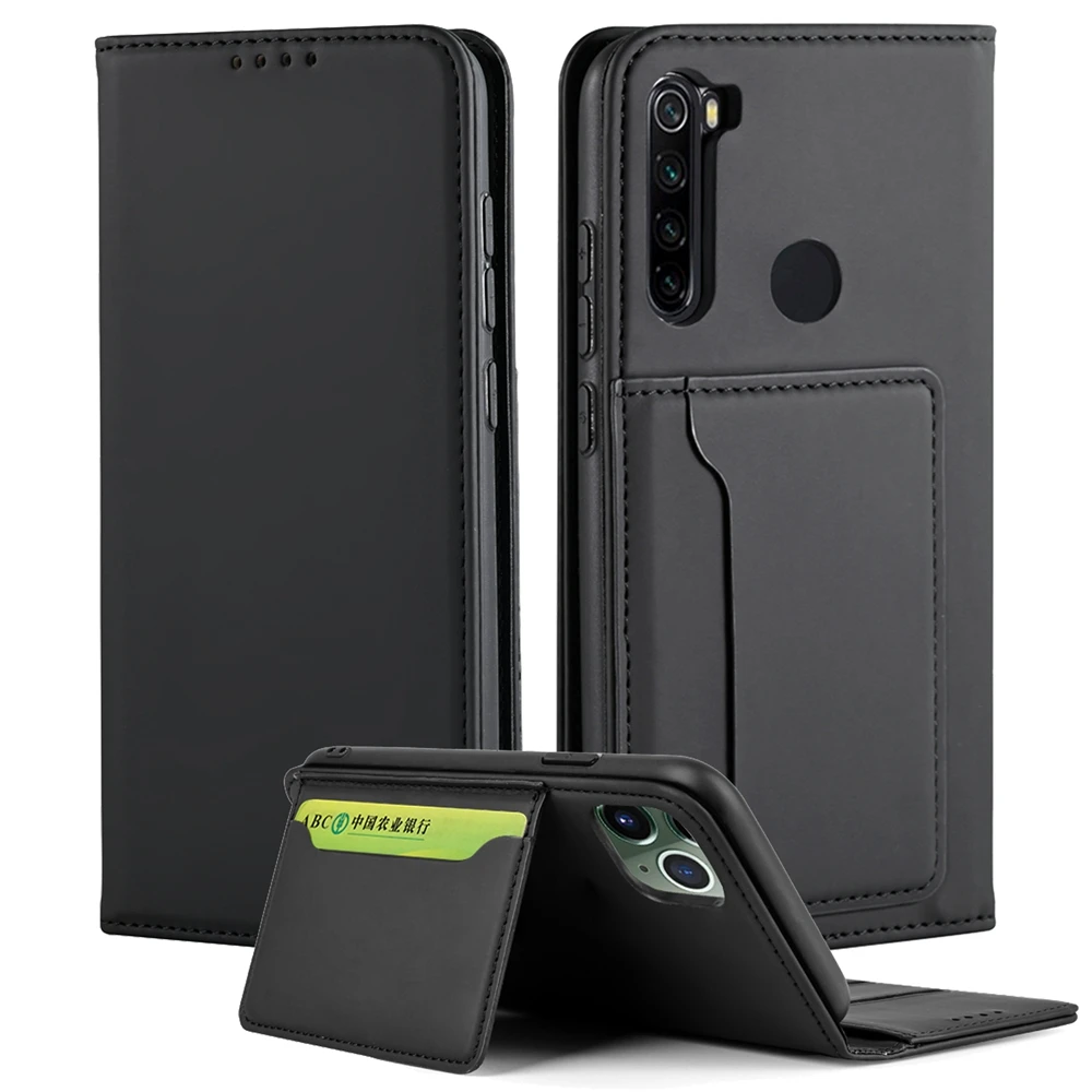 

Etui Redmi Note 7 8 9 Pro Case on for Xiaomi Redmi Note 8T 9S Note8 T Note9 Case Funda Luxury Thin Leather Flip Phone Cover Men