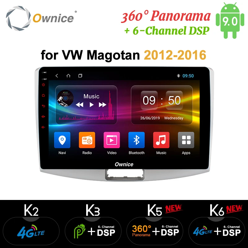 Ownice 8 ядерный Android 9,0 автомобильный Радио плеер gps k3 k5 k6 для Volkswagen CC Magotan Passat b7 2012 2013 DSP SPDIF