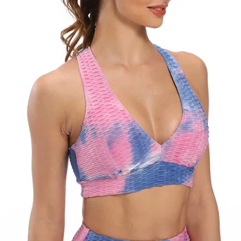 

NORMOV Summer Women Bras Fitness Backless Strapless Cross Hollow Out Polyester Underwear Casual Femme Bras