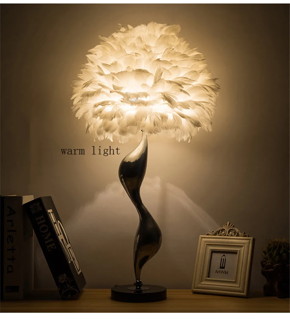 Скандинавский роскошный напольный светильник с белыми перьями, современный светодиодный напольный светильник с металлическим цветком для гостиной, комнаты принцессы, Декоративный Напольный Светильник
