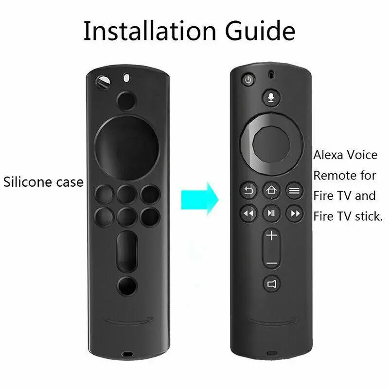 Мягкий силиконовый резиновый чехол BEESCLOVER для Amazon Fire tv Stick Remote