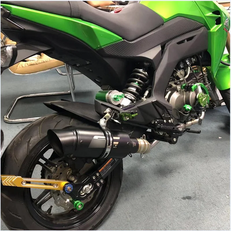 Motorcycle Exhaust Front Header Link Pipe Slip on 51mm Muffler Tail Pipe for Kawasaki Z125 - Image 5