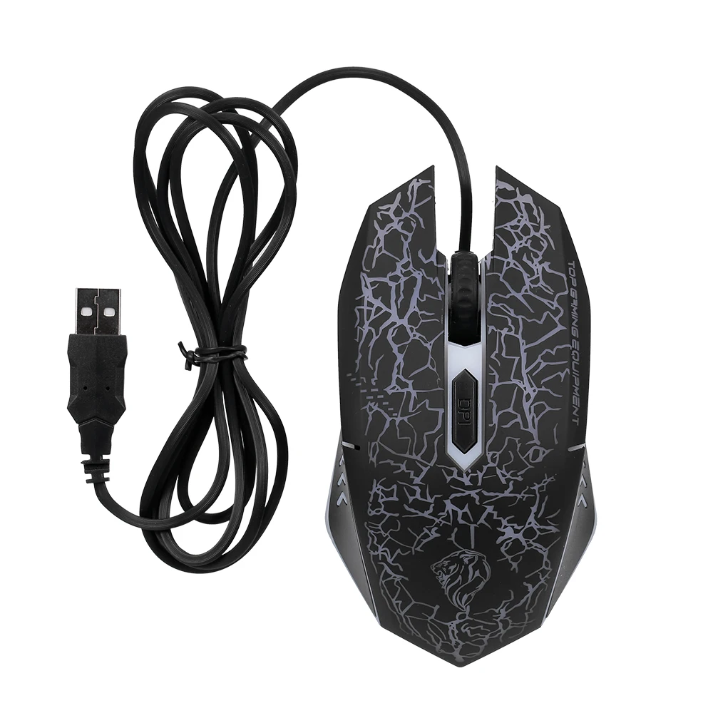 Клавиатура и мышь Combo N-Key rolover Проводная игровая мышь Бесшумная Офисная Клавиатура RGB мышь 104 ключей для ПК ноутбука геймера