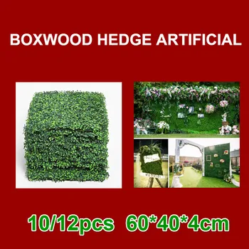 

10/12pcs Simulation Green Lawn Plastic Lawn Infill Grass Wall Simulation Hedge Plant Wall Shop Home Decoration