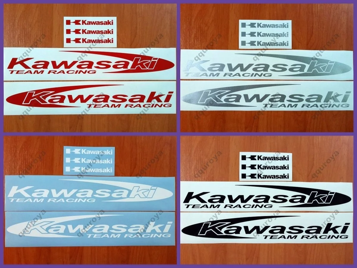 Для 5 шт. Kawasaki команда гоночная Наклейка мотоцикл окно Танк колеса велосипед