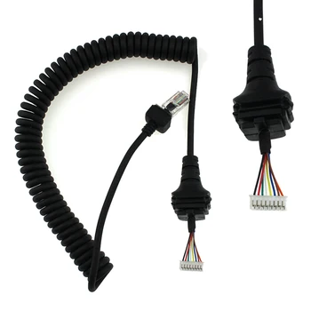 

Replace Hand-held Microphone HM152 154 Cable For ICOM Radio IC-2820H IC-2825E