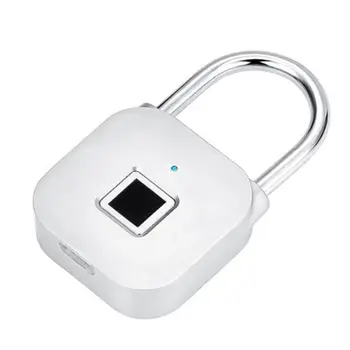 

Security Keyless Smart Fingerprint Padlock Electronic Cabinet Door Lock Portable