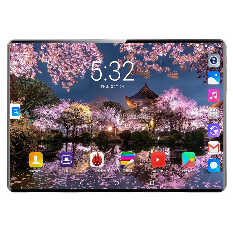 

2020 10 inch Android 9.0 4G LTE Cell Phone Tablet pc RAM 8GB+128GB ROM Deca Core 2.5D Glass Screen Wifi GPS Tablets Computer