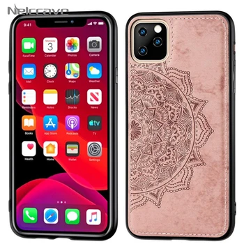 

1000Pcs Fabric Cloth Mandala Protective Phone Case For iPhone 11 Pro XS Max XR X 8 7 6 Plus SE 2020 Design Silicone Frame Cover