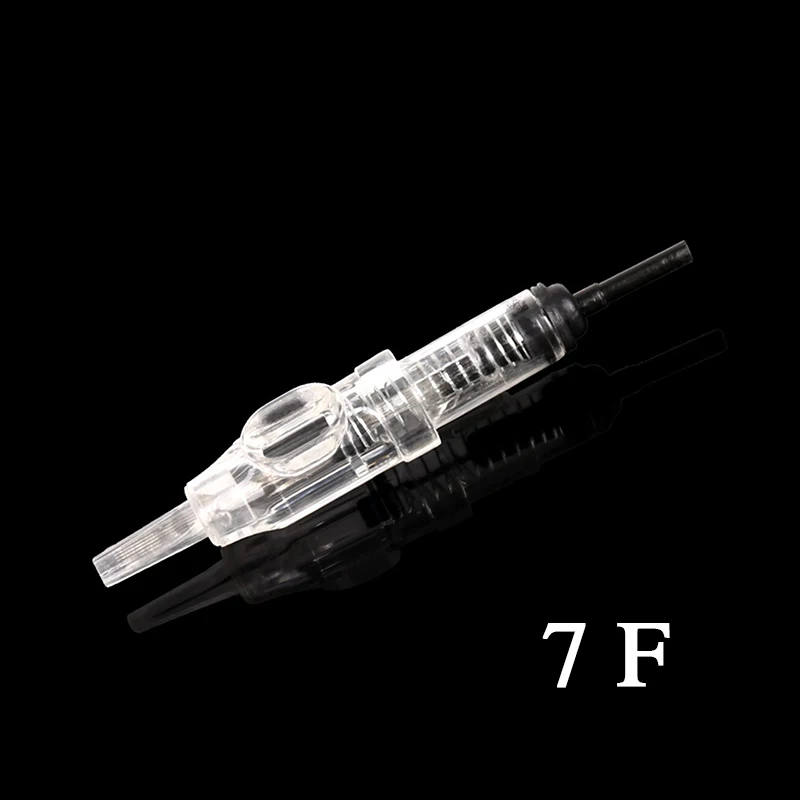 Dermografos NANO Agulha легко нажмите 600D-G постоянный макияж машины 1R/3R/5R/7R картридж иглы для роторной татуировки - Цвет: 7F