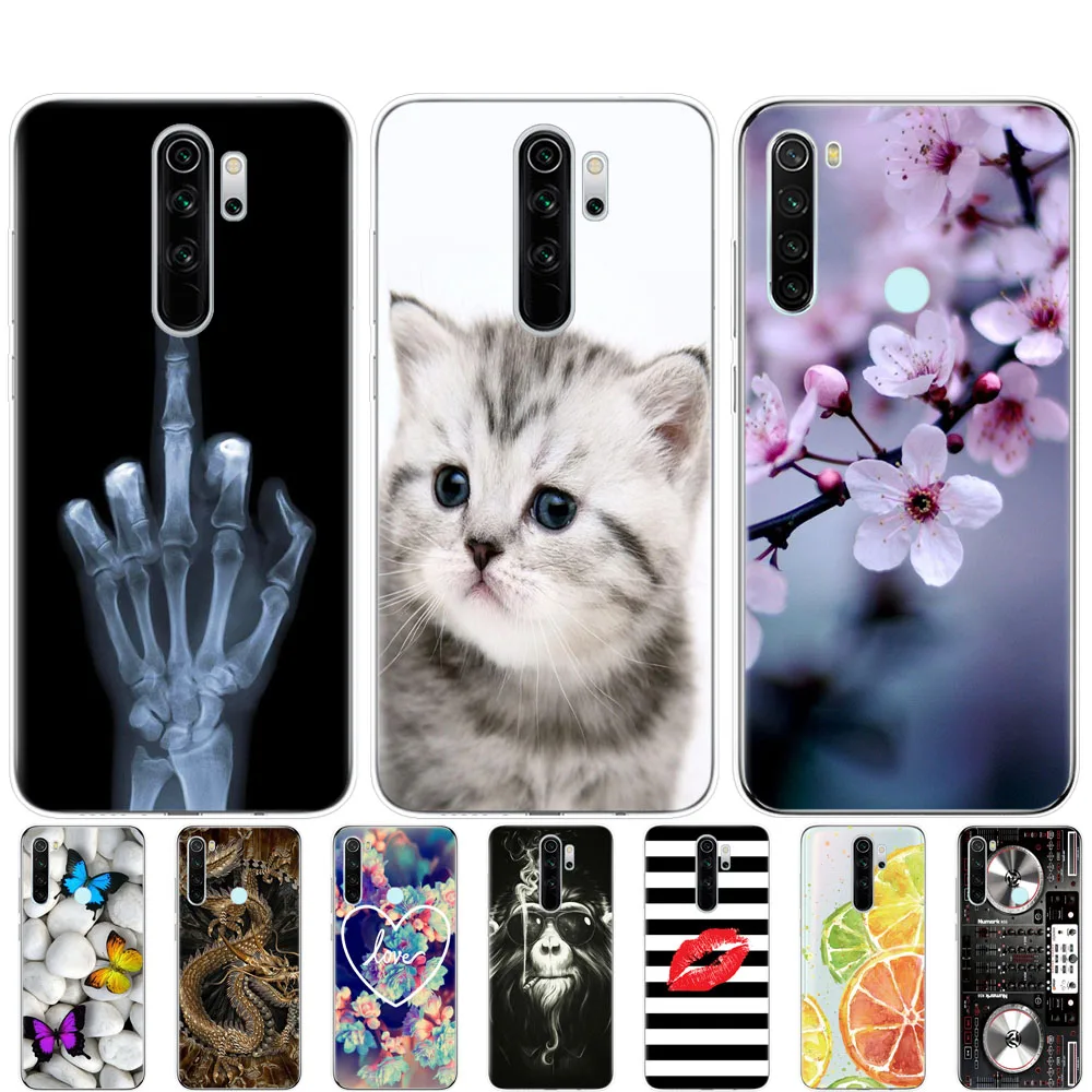 Чехол для xiaomi Redmi Note 8T мягкий силиконовый чехол с рисунком 8 global Fundas на redmi note pro