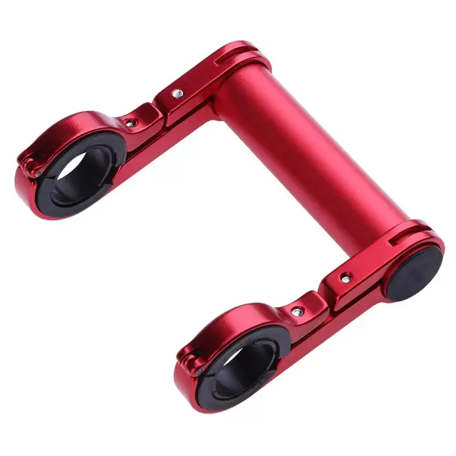 Mountain Road Cycling Bike Double Handlebar Extension Mount Aluminum Extender Holder Set For Bike Lights Flashlights