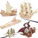 Деревянная модель парусника DIY Ручная сборка 3D деревянная головоломка собранная стерео товары круиз унисекс не