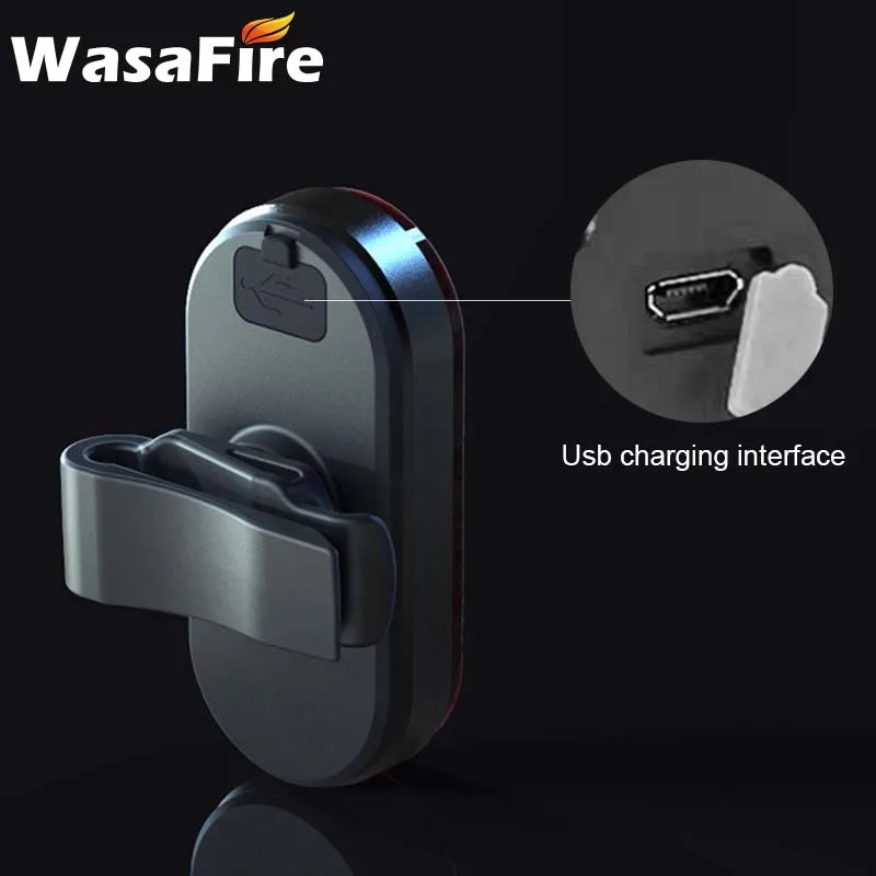 WasaFire светодиодный велосипедный задний светильник USB Перезаряжаемый велосипедный задний светильник s велосипедный Предупреждение льный светильник