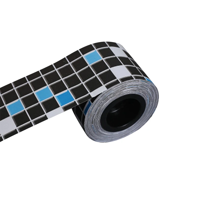 Mosaic-Black 5 м/10 м черные наклейки на уровне талии Современная декоративная плинтус гостиная Водонепроницаемая самоклеющаяся виниловая граница Обоев наклейки - Цвет: Mosaic-Black