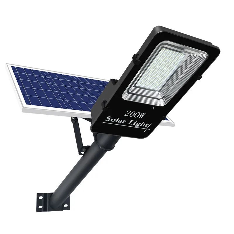 Уличный светильник на солнечной энергии 200 Вт 406LED, интеллектуальный светильник с дистанционным управлением, уличный водонепроницаемый светильник, уличный светильник
