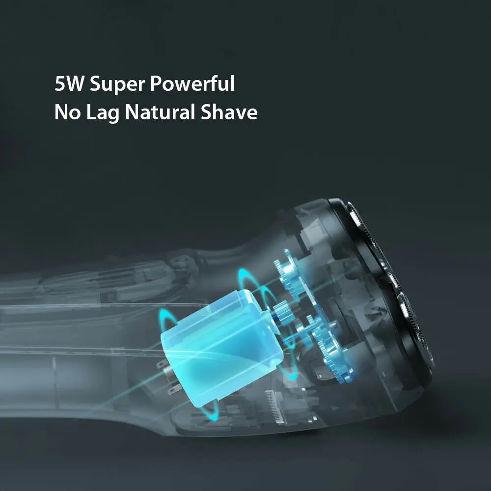 Comprar Afeitadora eléctrica 3D recargable SPZ carga USB Control inteligente protección de bloqueo hombres afeitadora de barba de Xiaomi Youpin