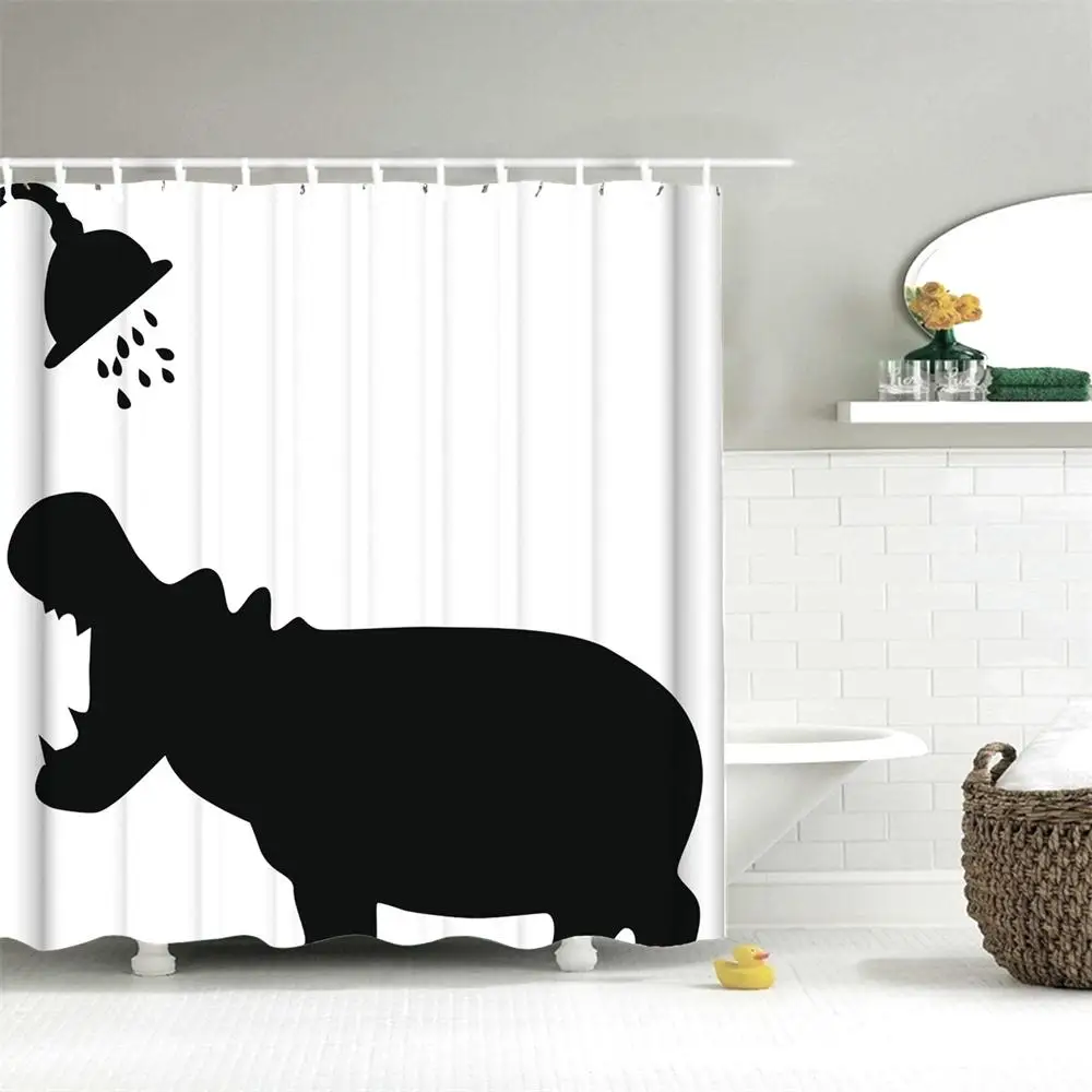 Custom Star Wars Shower Curtain featuring a White Robot Face on a Black Background - Waterproof Polyester Material - Star Wars Décor image 4