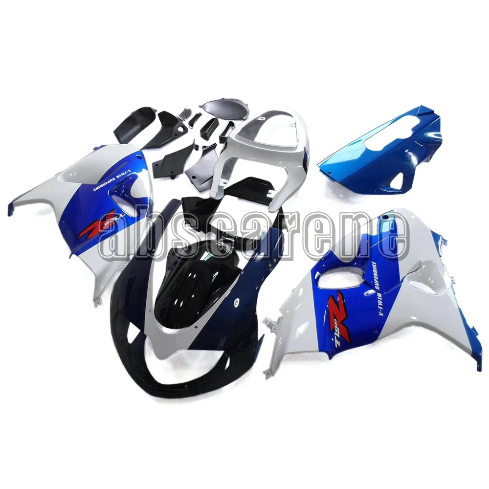 Выполните Обтекатели для Suzuki TL1000R 1998 1999 2000 20001 2002 TL1000R 98 99 00 01 02 ABS Пластик кузов белого и синего цвета черного цвета, Новинка
