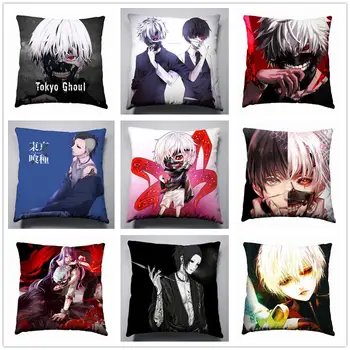 

Anime Manga Tokyo Ghoul Silk Pillowcase Pillow Case Cover Seat Bedding Cushion 002
