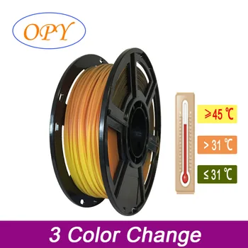 

Pla Change Color Gradient Fdm Filament 1.75 1Kg 3D Printer Black To Red To Yellow