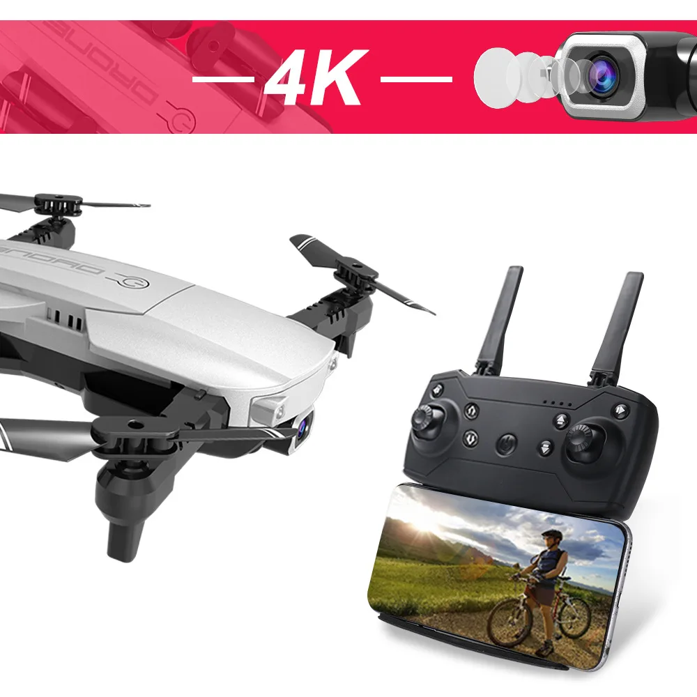

H3 Unmanned Aerial Vehicle Aerial Photography 4K Pixel Folding Quadcopter Optical Flow Set High Telecontrolled Toy Aircraft