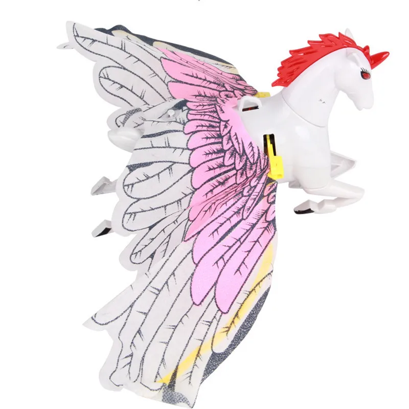 Электрический животное с механическим приводом Fly Horse подвеска провода Femto глаза будет яркий голос с лампой музыка батарея работает