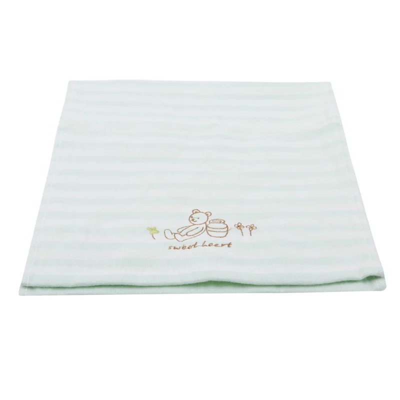 Green 49*25cm New Arrival Attractive Children Face Towels Kids Cartoon Baby Towels - Цвет: Green