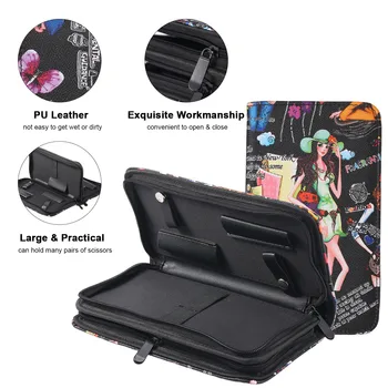 

Scissor Holder Barber Pouch Cases for Hairdressers Hair Stylist Waterproof Dustproof Portable Salon Tools Organizer Bag